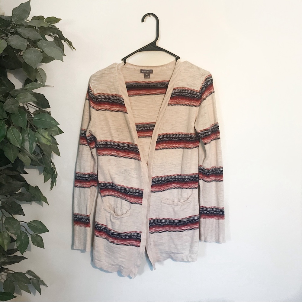 Boho print cardigan